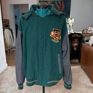 Green and Gray Men's Jacket